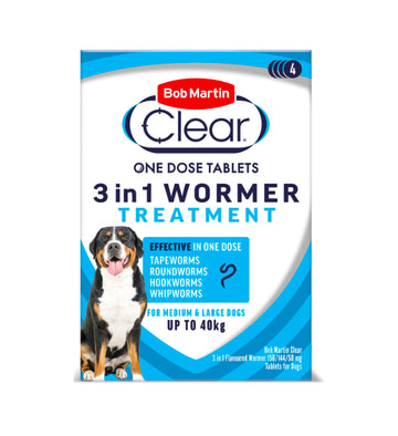 Bob Martin 3in1 Dewormer Tablets for dogs