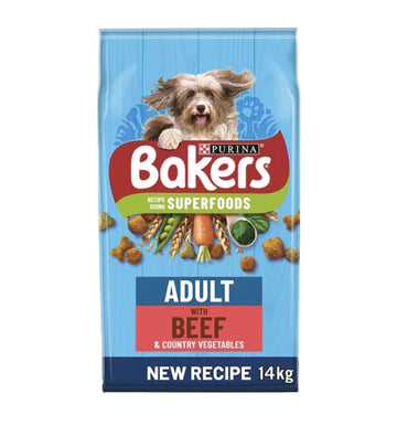 Bakers Adult Dogs Beef 14kg