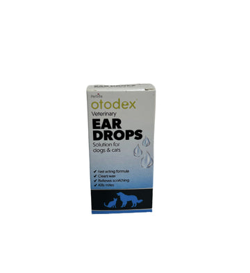 Otodex Ear Drops treatment for ear irritation in animals